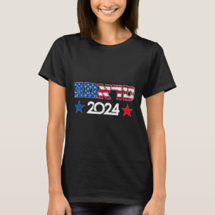 Trump 2024 auf Hebräisch israelisch jüdisch republ T-Shirt