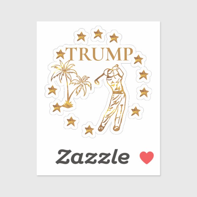 TRUMP 2024 AUFKLEBER (Blatt)