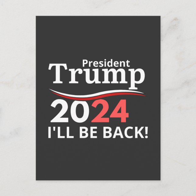 TRUMP 2024 - BACK! POSTKARTE (Vorderseite)
