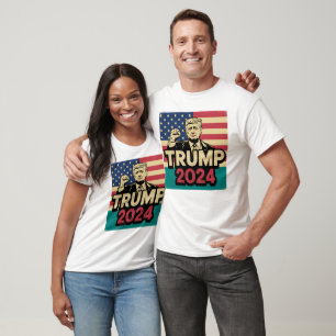 Trump 2024 Behielt America Great T - Shirt Campaig