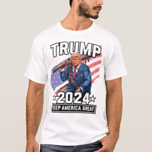 Trump 2024 Behielt America Great T - Shirt Campaig