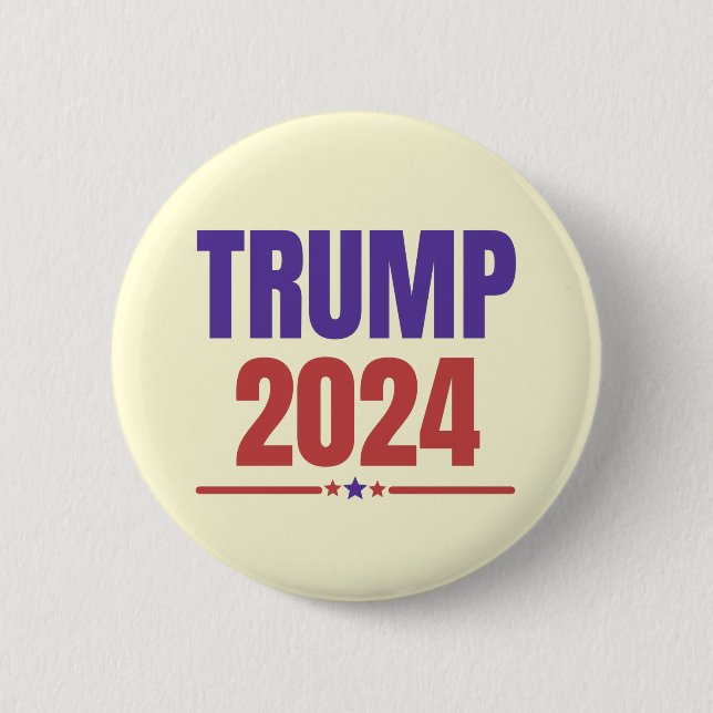 Trump 2024 Behielt Amerika groß - blau rot Button (Vorderseite)