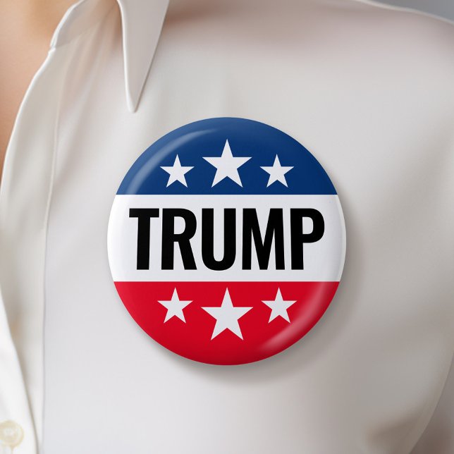 Trump 2024 Behielt Amerika groß - blau rot Button (Trump 2024 Button)