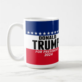 Trump 2024 Behielt Amerika groß - blau rot Kaffeetasse