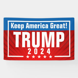 Trump 2024 Behielt Amerika mit großen Sternen Banner