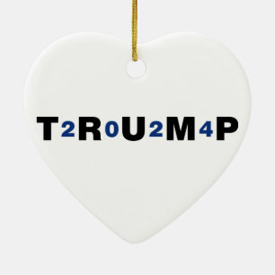 Trump 2024 Blue Keramik Ornament