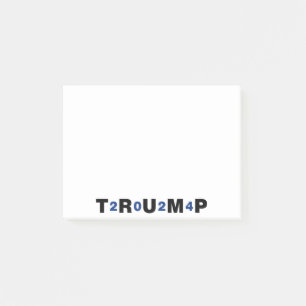 Trump 2024 Blue Post-it Klebezettel