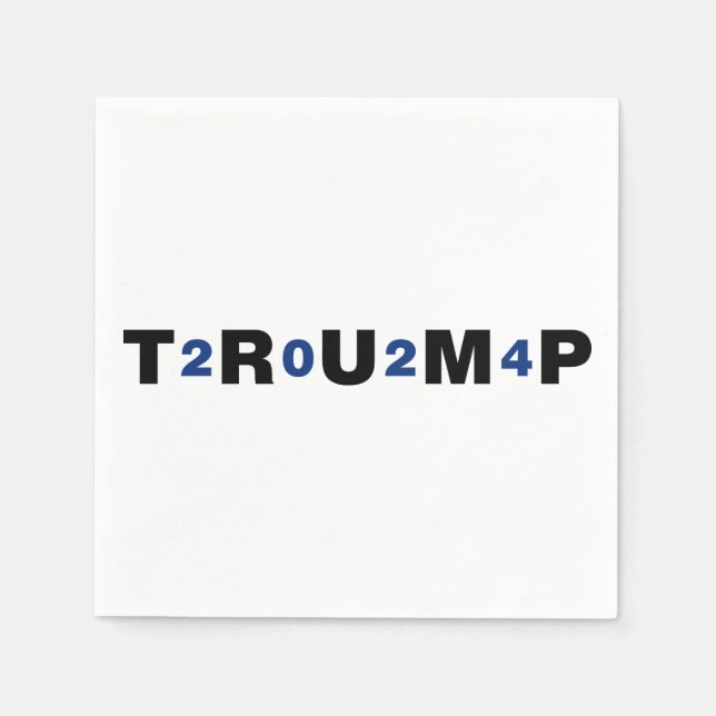 Trump 2024 Blue Serviette (Vorderseite)