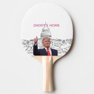 Trump 2024 bringt Amerika zurück auf Daddys Zuhaus Tischtennis Schläger