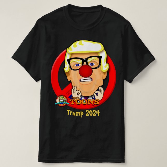 Trump 2024 - Bubbas Toon T-Shirts T - Shirt (Design vorne)