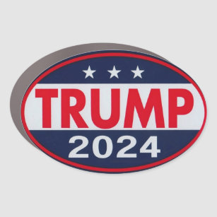 Trump 2024: Bumper Magnet Oval