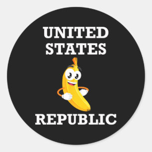 Trump 2024 Bynana Biden Republik Amerika Satire Re Runder Aufkleber