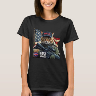 Trump 2024 Cats Lives-Problem T-Shirt