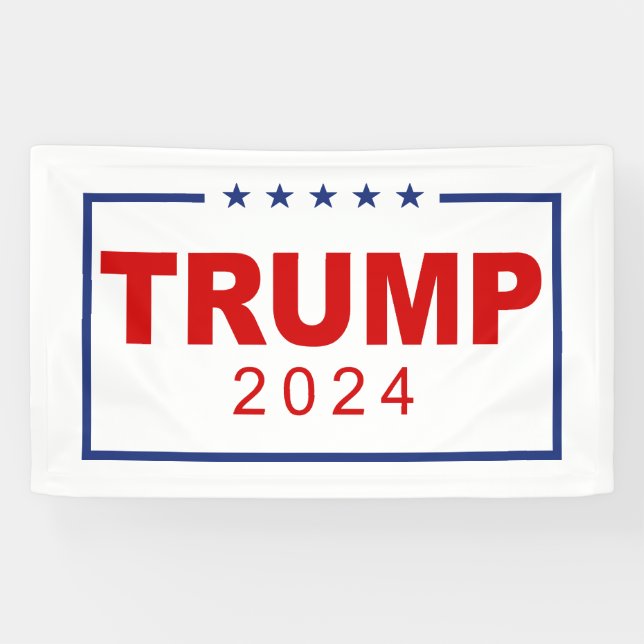 Trump 2024 Classic Rectangle-Logo Banner (Horizontal)
