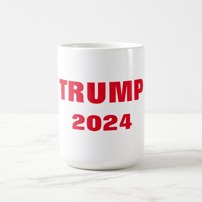 Trump 2024 Colorful Red White Gift Party Favor Kaffeetasse (Mittel)