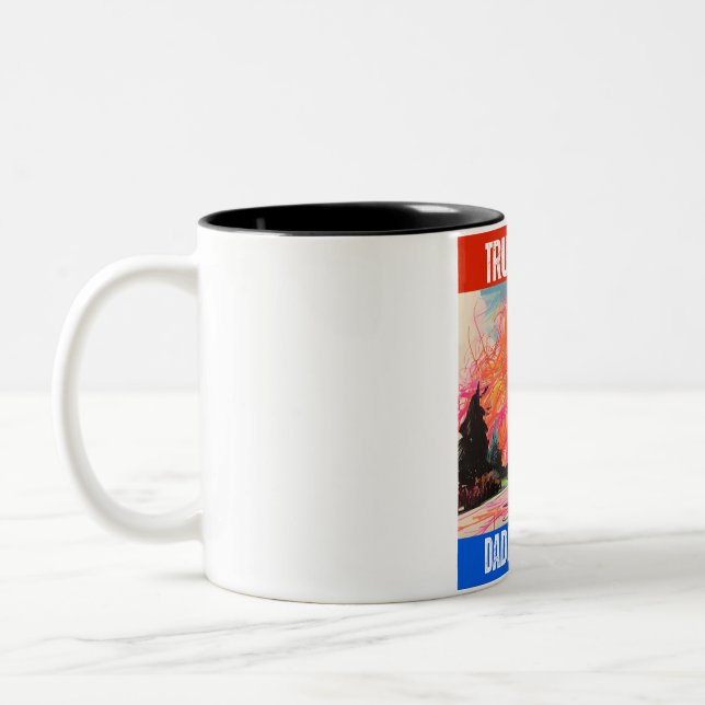 TRUMP 2024 DADDY'S ZUHAUSE ZWEIFARBIGE TASSE (Links)