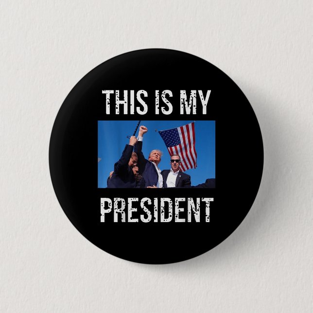 Trump 2024 Das ist mein Präsident Button (Vorderseite)