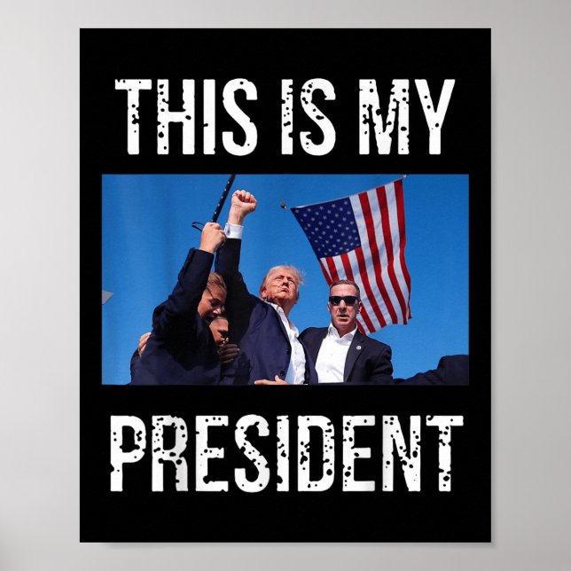 Trump 2024 Das ist mein Präsident Poster (Vorne)