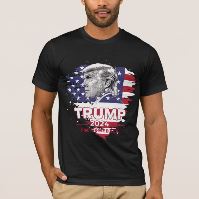 Trump 2024 Der Comeback-T - Shirt (Vorderseite)