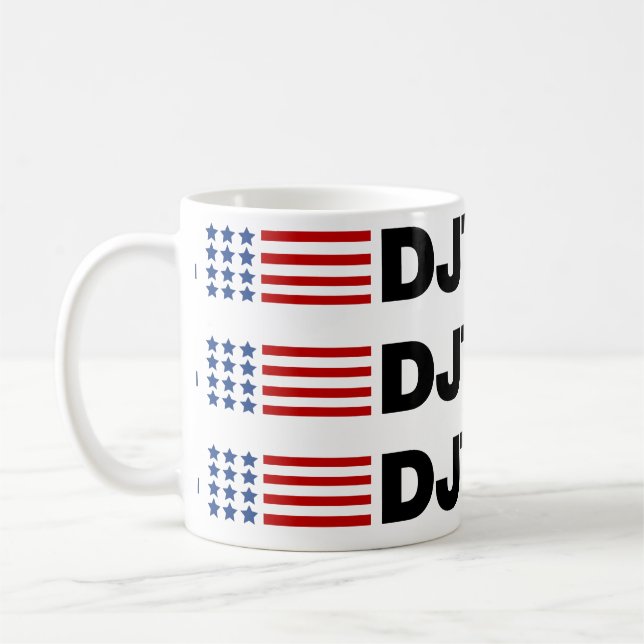 Trump 2024 DJT Kaffeetasse (Links)