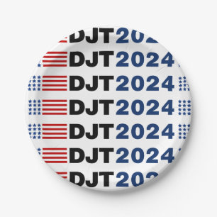Trump 2024 DJT Pappteller