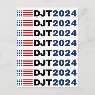 Trump 2024 DJT Postkarte