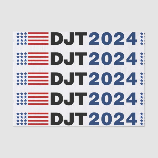 Trump 2024 DJT Seidenpapier (Vorderseite)