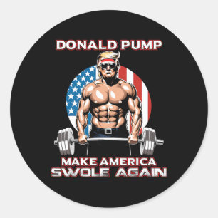 Trump 2024 Donald Pump macht Amerika wieder zum Sc Runder Aufkleber