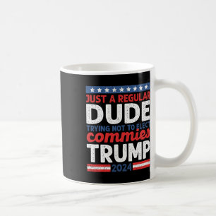 Trump 2024 Donald Trump Vance Nur Ein Normaler Typ Kaffeetasse