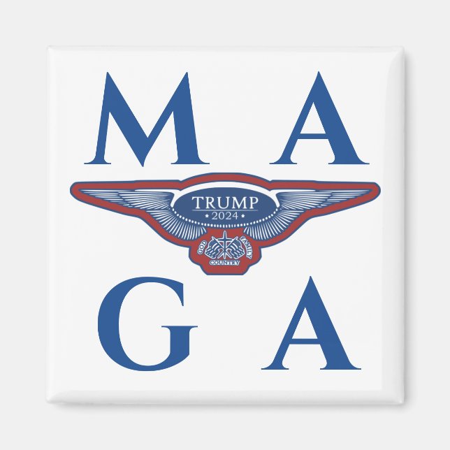 TRUMP 2024 EAGLE WINGS MAGNET (Vorne)