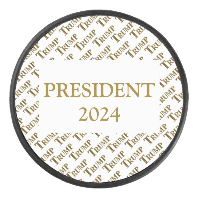 TRUMP 2024 EISHOCKEY PUCK (Vorderseite)