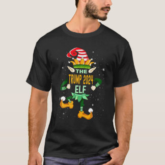 Trump 2024 Elf Weihnachtsfamilie Matching Outfit X T-Shirt