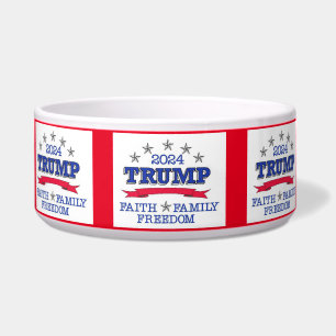 Trump 2024 Faith, Family, Freedom Pet Bowl Napf