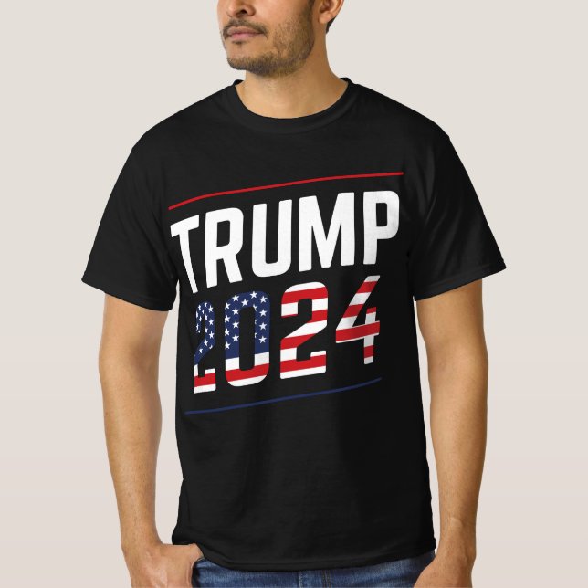Trump 2024 Fan Design  T-Shirt (Vorderseite)