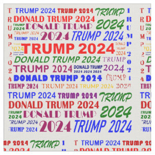 Trump 2024 farbenfroh stoff