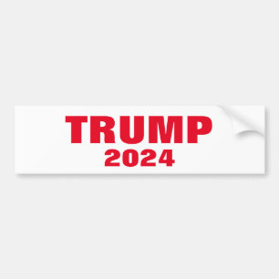 Trump 2024 farbenfroh, weiß kühl, trendy Cool Autoaufkleber
