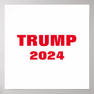 Trump 2024 farbenfroh, weiß kühl, trendy Cool Poster
