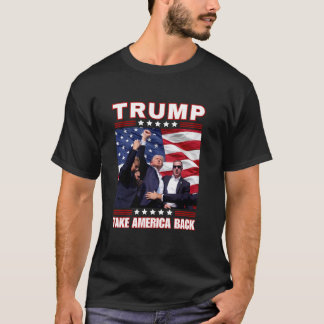 Trump 2024: Faustpumpe Nimmt Amerika zurück Präsid T-Shirt