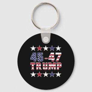 Trump 2024: Fight Fist Pump US Flag Vintag Mega (o Schlüsselanhänger