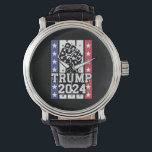 Trump 2024 Fist Outlaw Hillbilly J.D.Vance 2024 Armbanduhr<br><div class="desc">Trump 2024 Outlaw Hillbilly J.D.Vance 2024 Donald Trump</div>