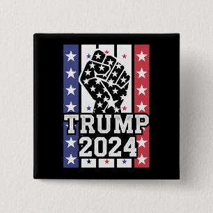 Trump 2024 Fist Outlaw Hillbilly J.D.Vance 2024 Button