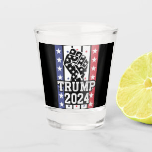 Trump 2024 Fist Outlaw Hillbilly J.D.Vance 2024 Schnapsglas