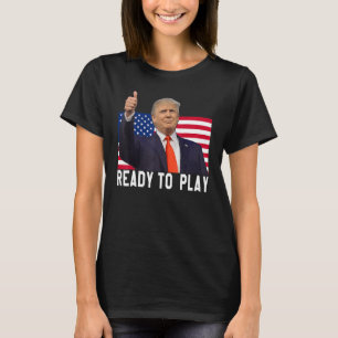 Trump 2024 Flag 45 47 Wahlen Rettete Amerika wiede T-Shirt