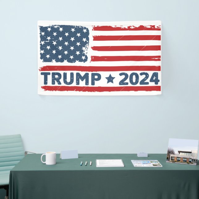 Trump 2024 Flag Amerika Banner (Messeveranstaltung)