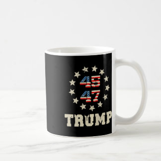 Trump 2024 Flag (auf der Rückseite) Nimm Amerika z Kaffeetasse