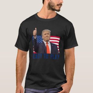 Trump 2024 Flagge 45 47 Wahl Save America Again  T-Shirt