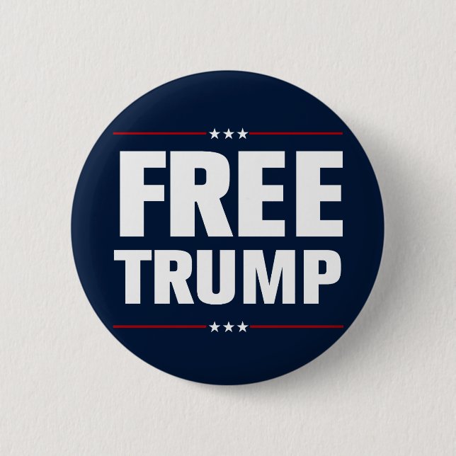 Trump 2024 Freier Trump Button (Vorderseite)