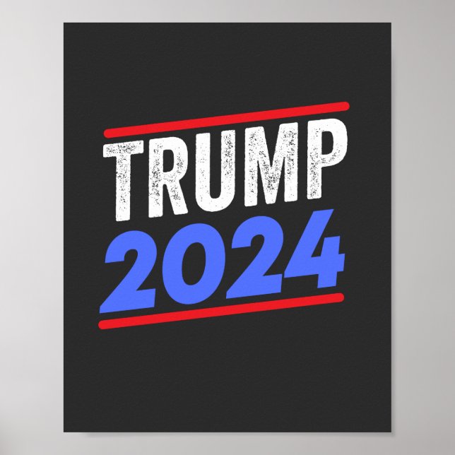 Trump 2024 für die Wahl von Präsident Donald Jr. M Poster (Vorne)