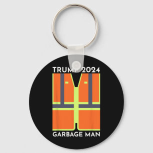 Trump 2024 Garbage Man Funny Garbage Patriots Supp Schlüsselanhänger