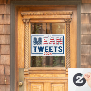 Trump 2024 Gemeine Tweetete Fensteraufkleber
